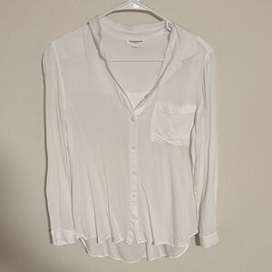 White Button-Up Blouse